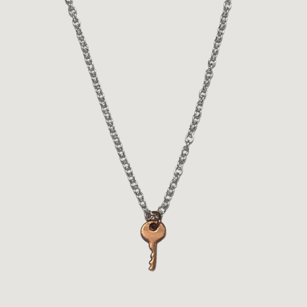 Key Necklace - .925 Sterling Silver - NWOT